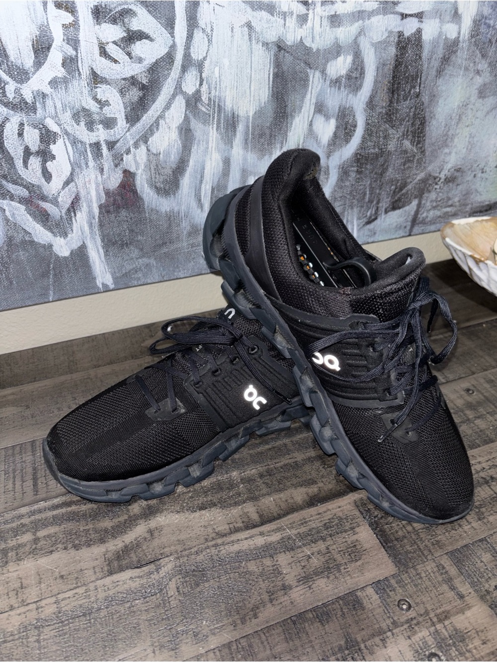 On Men's Cloudswift 3 AD sneakers in an all-black SZ 10